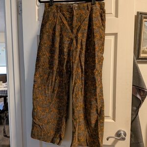 Women's Casual Multi Color Floral Wide-Leg Pants